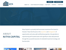 Tablet Screenshot of nityacapital.com